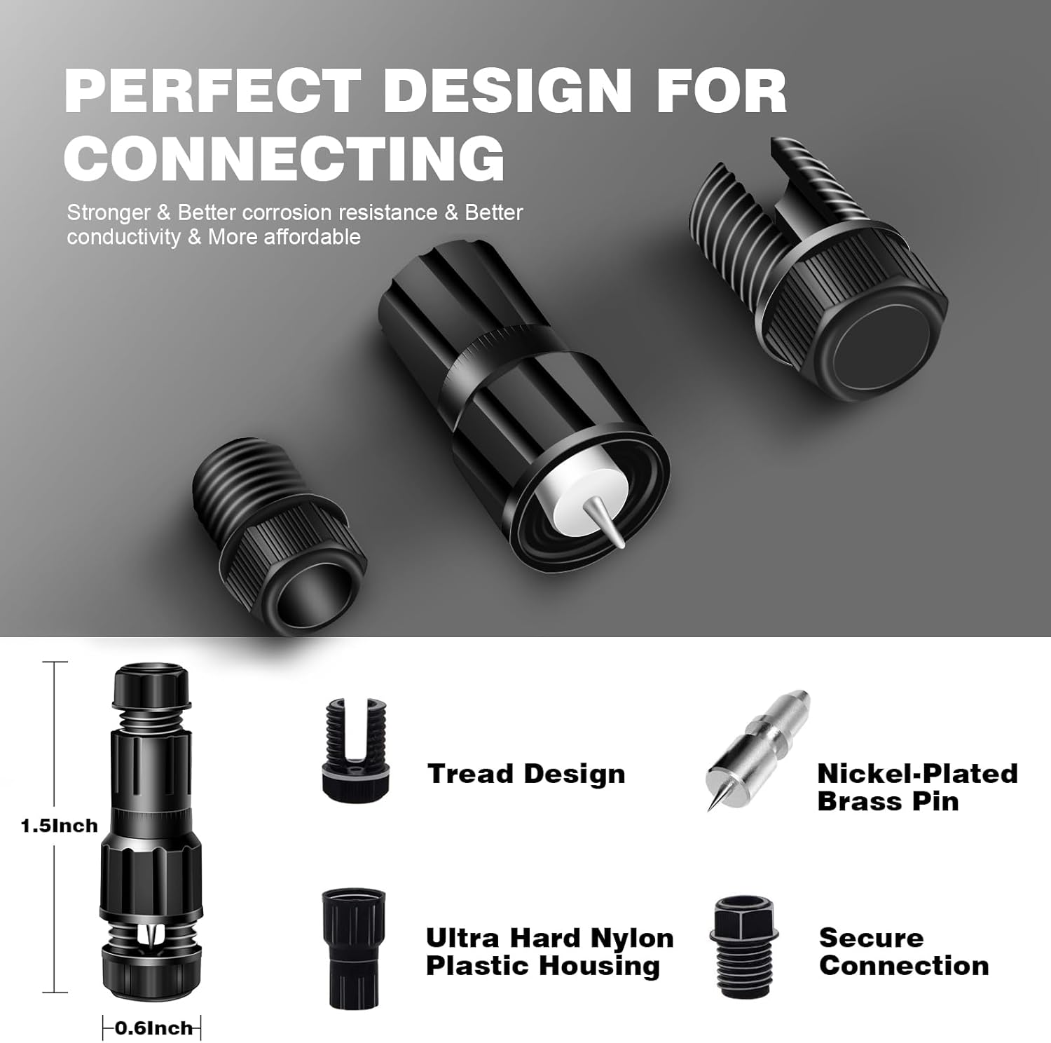 4Pack 3W Low Voltage Landscape Lights with Connectors 12-24V LED In-Ground Lights IP67 Waterproof Garden Lighting 6500K Outdoor Well Light for Yard Pathway Driveway Deck (Cool White)