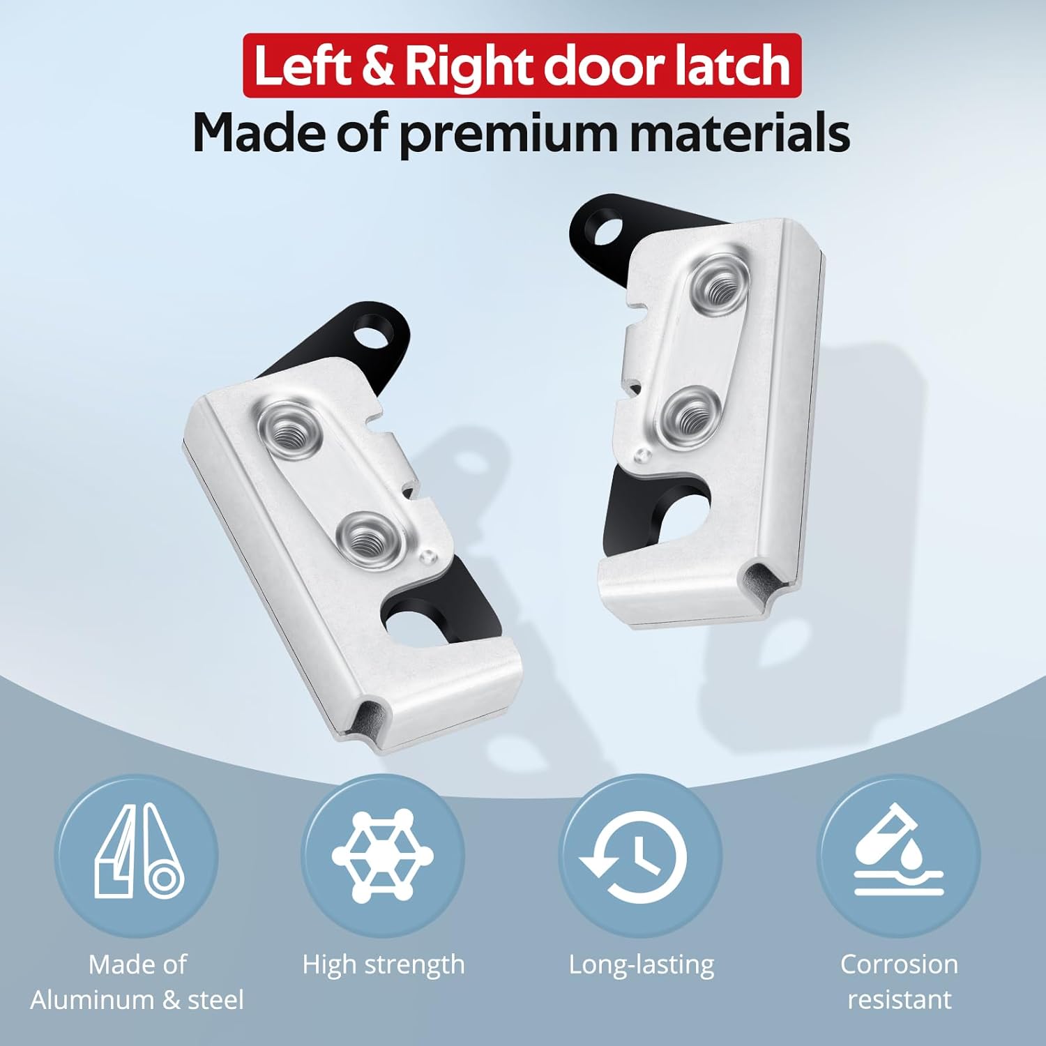 JAVIK Left&Right Door Latch Compatible with Honda Pioneer 500 700 1000 2014-2024 Big Red 700 2009-2014 Talon 1000R 1000X 2019-2023 OEM# 67237-HL1-A01 67236-HL1-A01