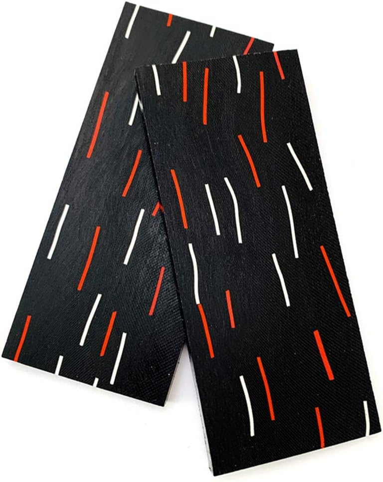 Aibote 2pc G10 Glass Fiber Damascus Pattern Knife Handle Material Scales Slabs Knives Custom DIY Tool for Knife Making Blanks Blades