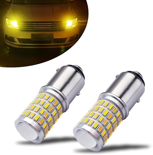 iBrightstar Bombillas LED Super Bright 1157 2057 2357 7528 BAY15D P21/5W Switchback con proyector de repuesto para luces de circulación diurna/DRL y