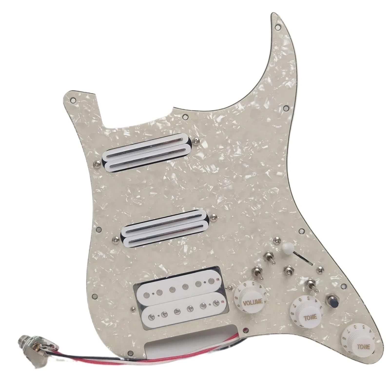 Golpeador Pastilla Juego De Golpeador Cargado Precableado De Guitarra SSH Con Bobina Splittin Alnico 5 Pastillas Humbucker Para Guitarras Eléctricas ST