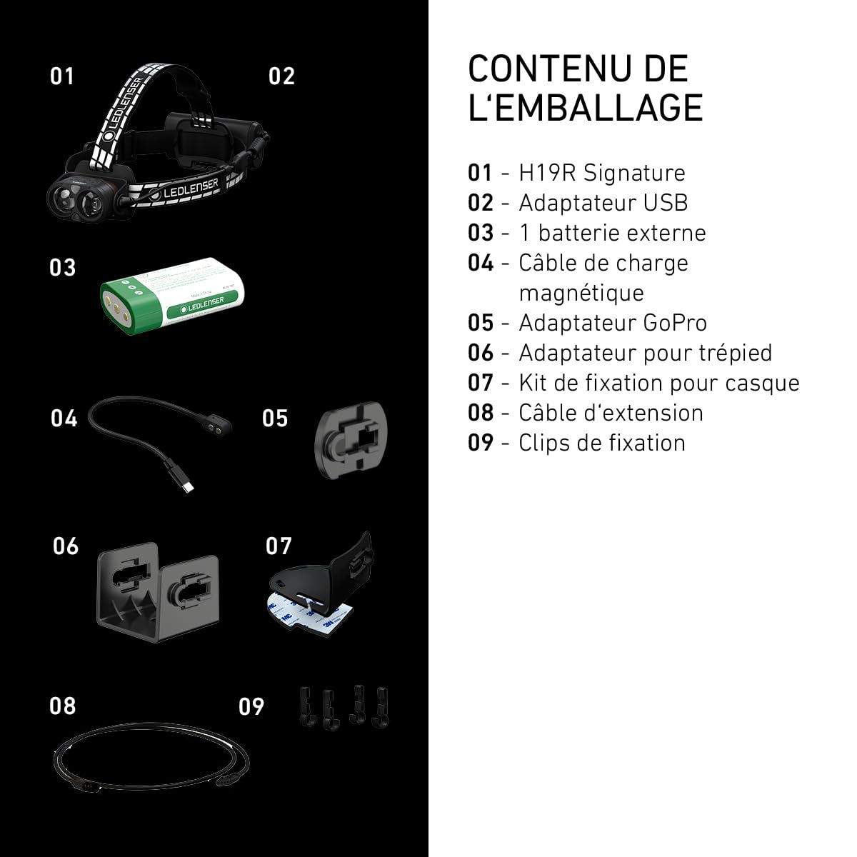 Ledlenser H19R Signature Lampe frontale rechargeable, 4000lm, 330m, IP68 | Faisceau focalisé, large, lumière rouge, Bluetooth, 20h d'autonomie, 374 g, pour la pêche, le camping, la randonnée | 2020