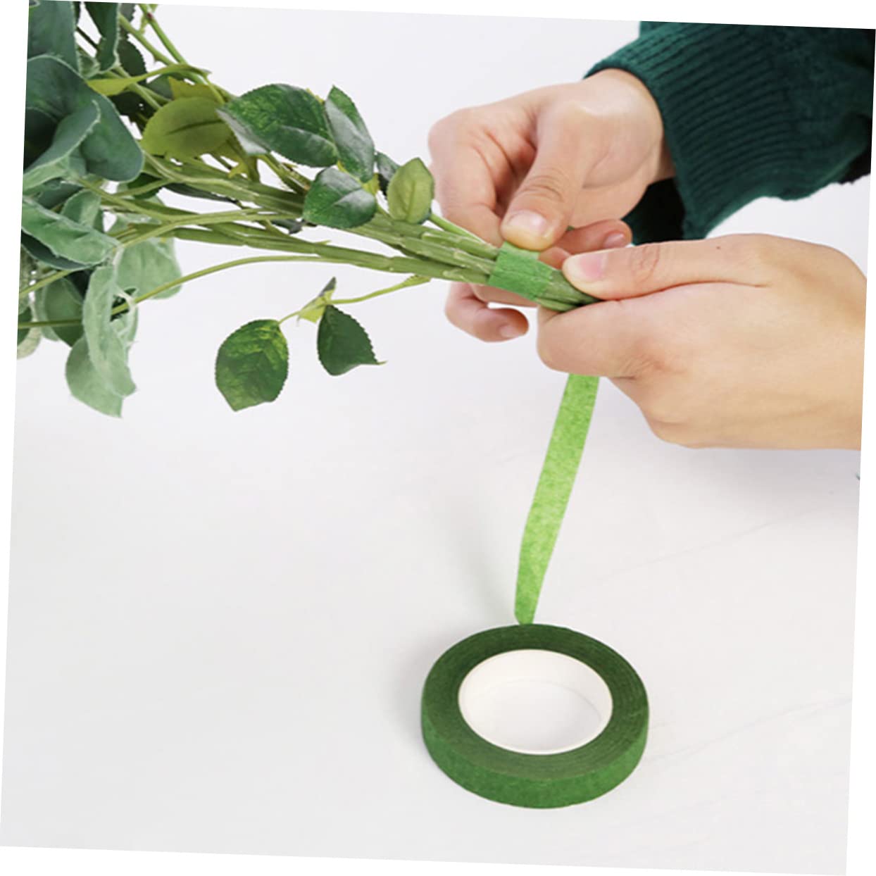 OSALADI 3 Sätze Bunte Floristikbänder Klebeband Für Blumenarrangements Selbstklebend Für Diy Projekte Olivgrün Grün Weiß Kaffee Und Dunkelkaffee Yards 6 Rollen * 3