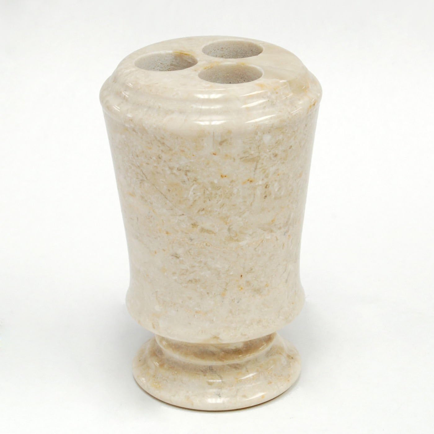 Champagne Marble Pedestal Toothbrush Holder Home & Kitchen