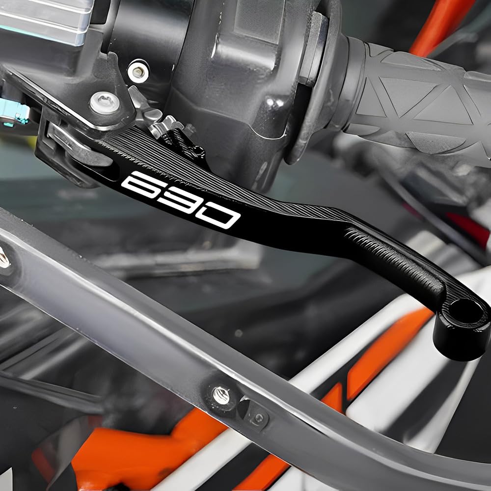 Modeer pour KTM 690 Enduro R 690 SMC R 690EnduroR 690SMCR 2014-2023 Motocyclette Manche Shorty Levier d’embrayage 690enduro r 690smc r Accessoires (Noir)