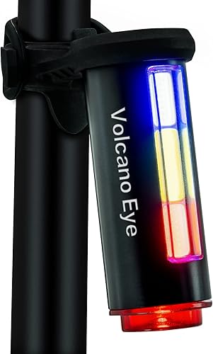 Luz trasera de bicicleta, luz LED de seguridad recargable por USB para bicicleta, luz trasera de ciclismo ultra brillante impermeable, 7 modos de