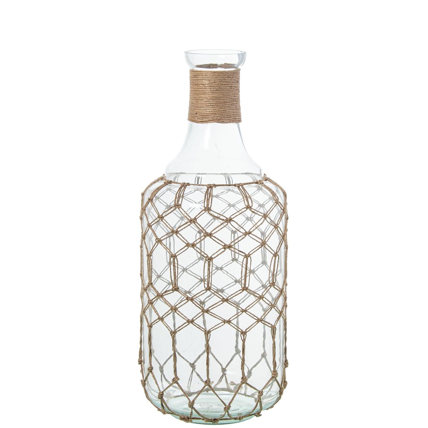 Vase bouteille en verre transparent déco salon style bohème