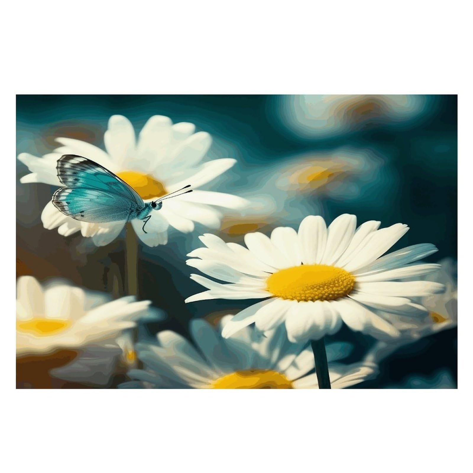 Placemats Placemats Daisies and Butterflies Placement Mats for Dining Table Place Mats Suitable for Personal Dining Tables Dinner Parties BBQ Weddings