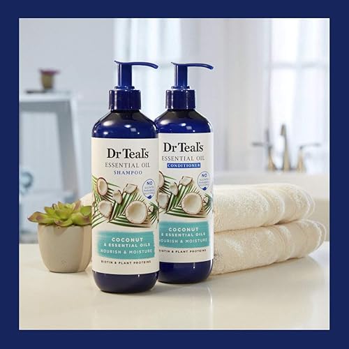 Miniatura 7 de Dr Teal's Acondicionador, coco y aceites esenciales de 16 onzas líquidas
