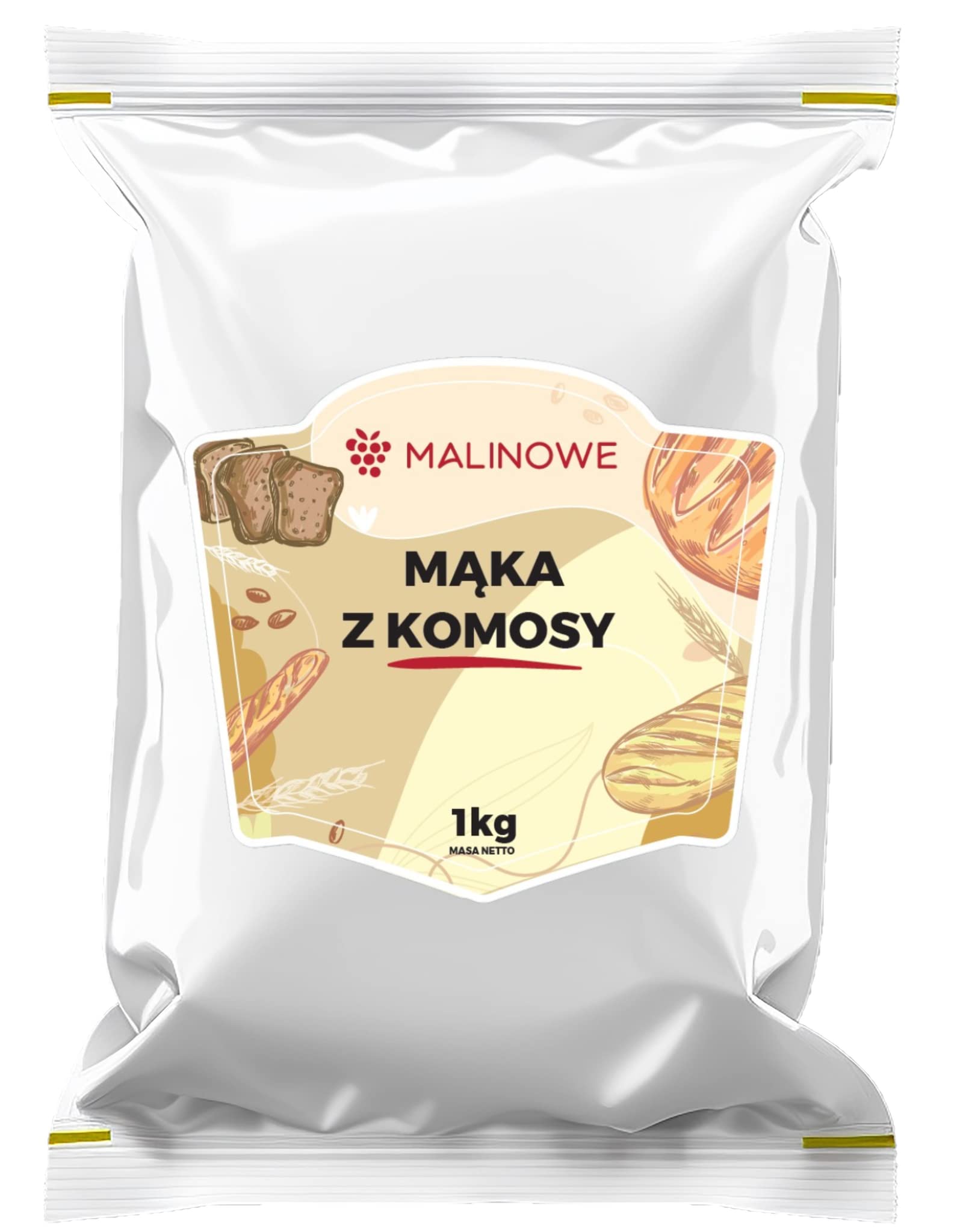 Malinowe MĄKA Z QUINOA KOMOSY RYŻOWEJ 1kg Naturalna Świeża