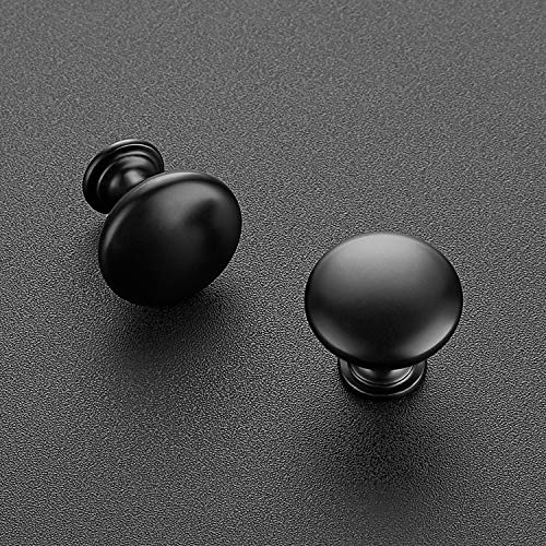 Image of Ravinte 35 Pack Kitchen Cabinet Knobs Dresser Knobs Drawer Knobs Matte Black Zinc Knobs Drawer Pulls Door Knobs Dresser Drawer Handles Knobs for Dresser Drawers
