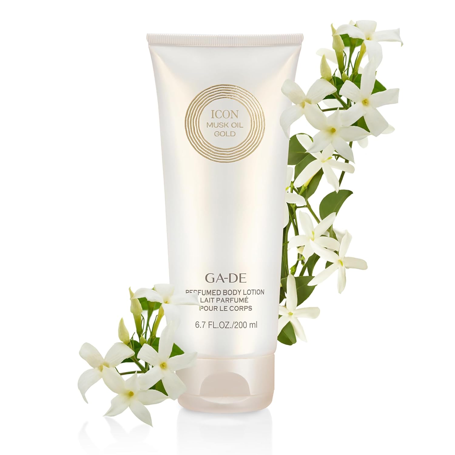 GA-DE Icon Musk Oil Gold Perfume Body Lotion - Lightweight, Quick Absorbing Lotion - Moisturizing Cream with Soothing Actives for Smooth Skin - 6.7 oz - Image 6