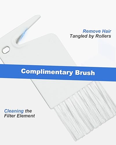 Miniatura 5 de Juego de repuesto para aspiradora Tineco Floor ONE S7 Pro de alta calidad HEPA (2 rodillos + 2 filtros), rodillo de fibra que no se desprende con