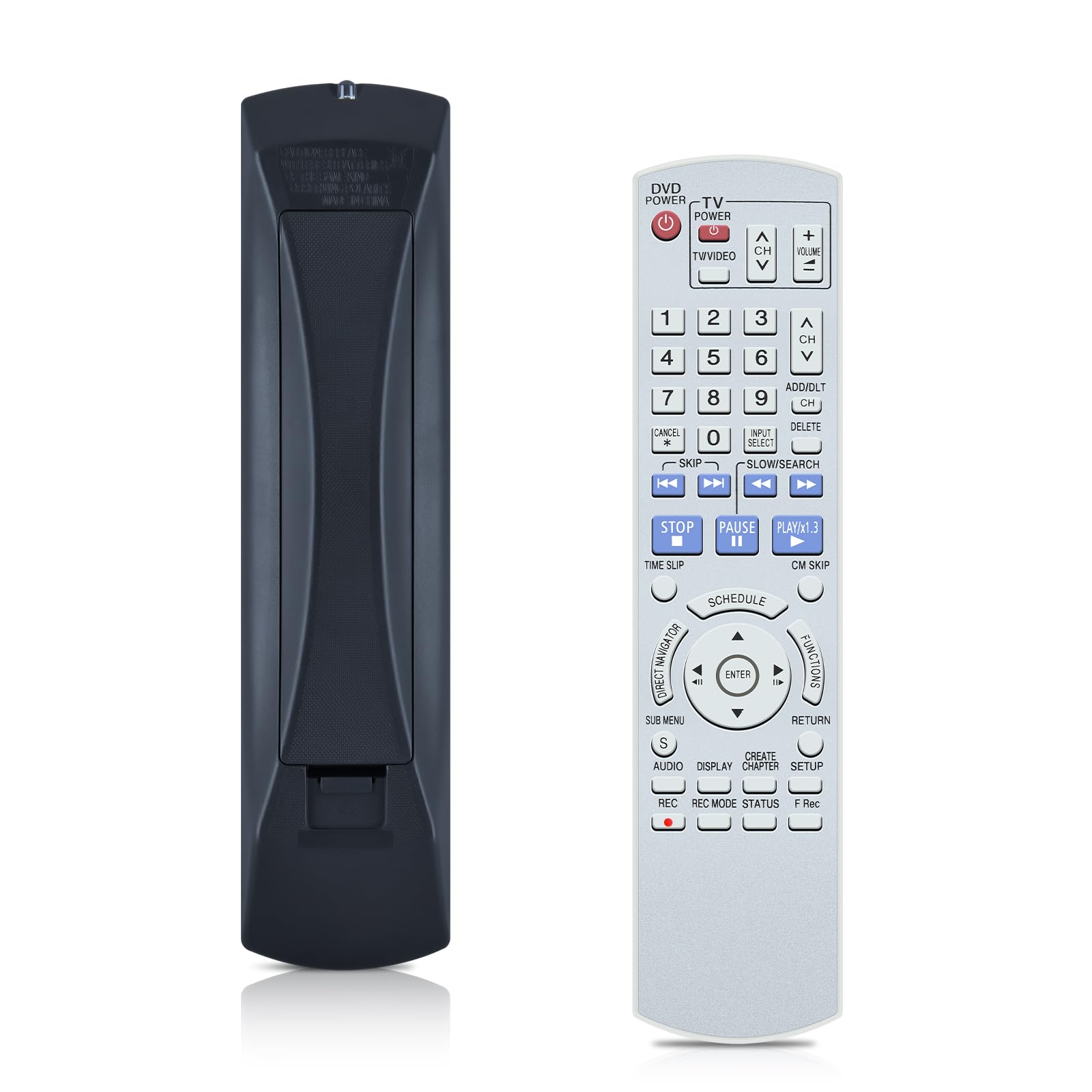 EUR7659Y10 Remote Control Replacement Applicable for Panasonic DVD Recorder DMR-ES25 DMR-ES15 DMR-ES15P DMR-ES15PC DMR-ES15S DMR-ES16