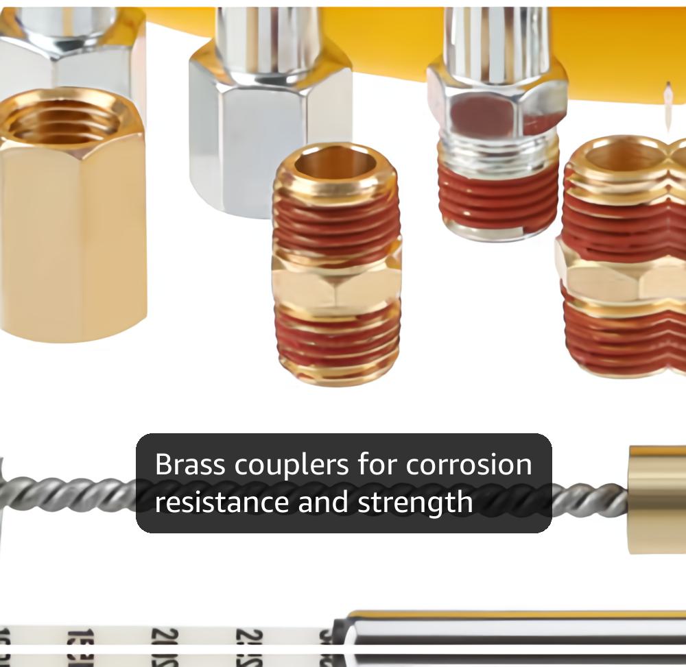 WYNNsky 18 Pieces Air Compressor Accessories, 3/8 Inch × 25 Feet Hybrid Air Compressor Trousers With 1/4 Inch NPT Male Threads, 1/4 NPT Quick Connect Air Fittings, Air Chuck, Tyre Gauge - View #10