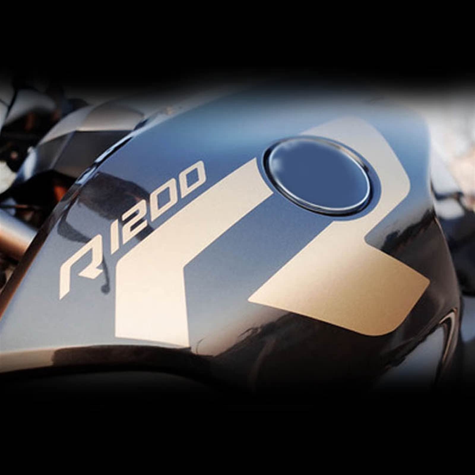 Für BMW R1200r 2015 2016 2017 Motorrad Kraftstofftank Aufkleber Zubehör Aufkleber Aufkleber (Color : 2)