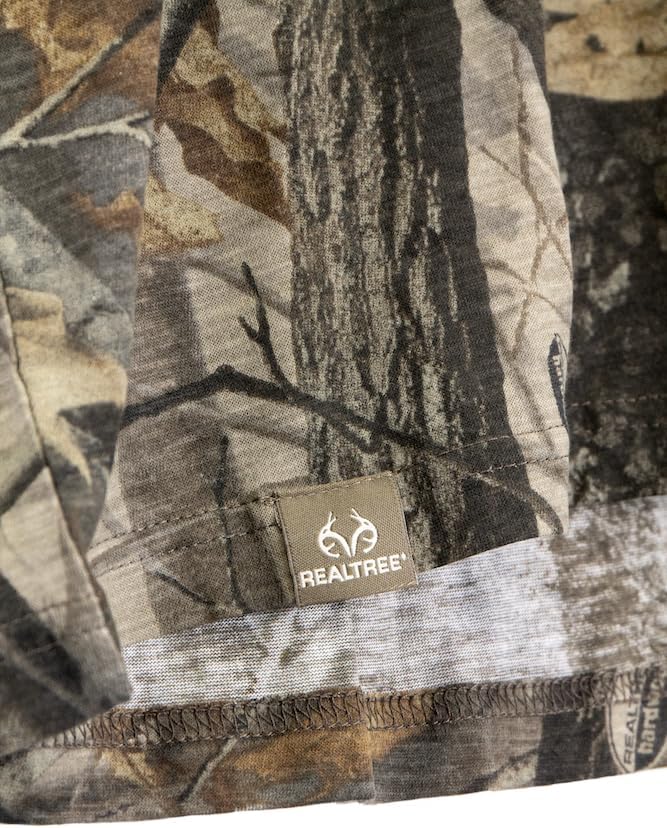 Realtree Men’s Long Sleeve Button Down Camp Shirt – Midweight, Cotton, Breathable Outdoor Shirt for Hunting and Fishing - Image 3