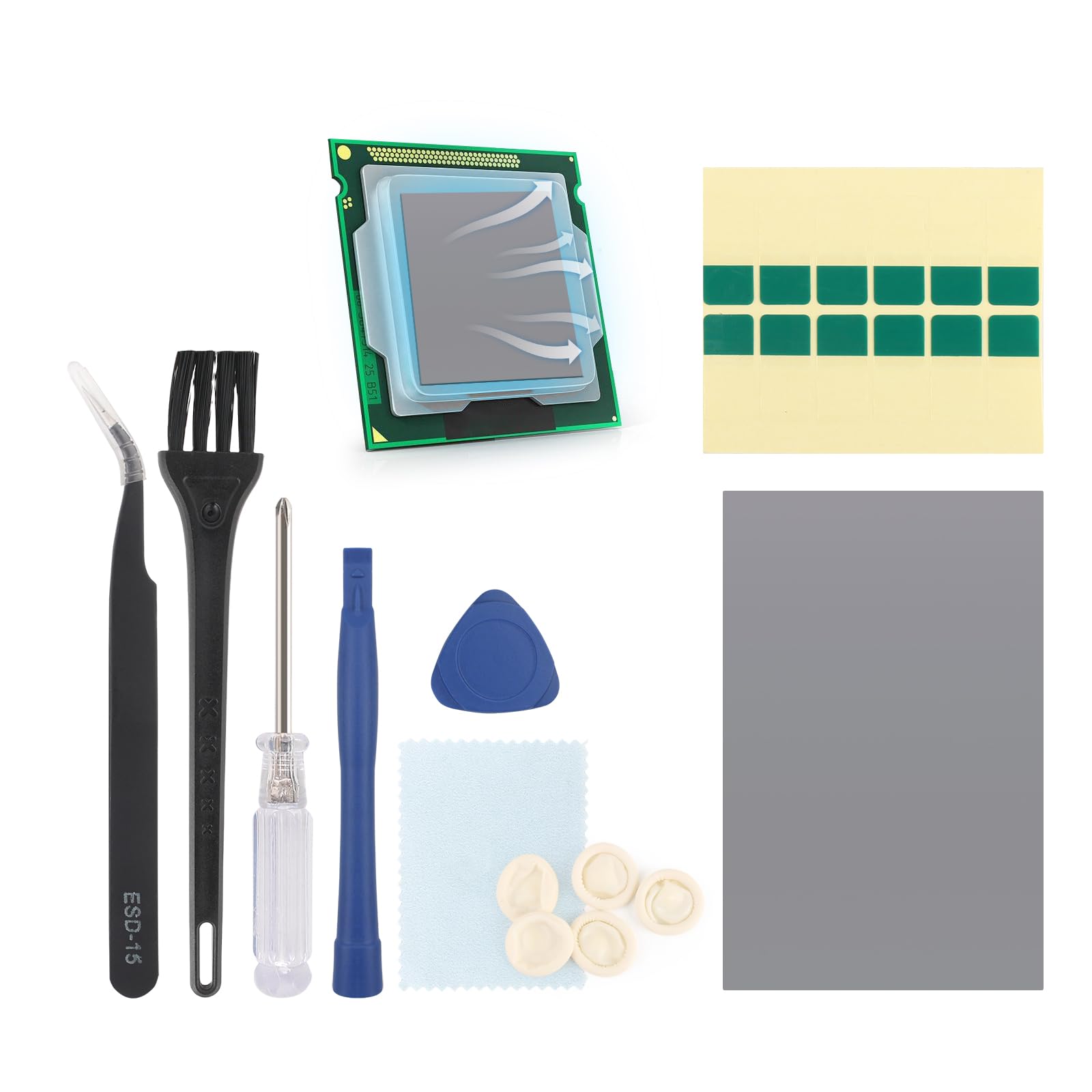 50x31mm PTM7950 Thermal Pad for PS5 Steam Deck CPU GPU SSD Thermal Pad Phase Change Heatsink Computer Laptop CPU GPU SSD Heat Resistant Heat Sink