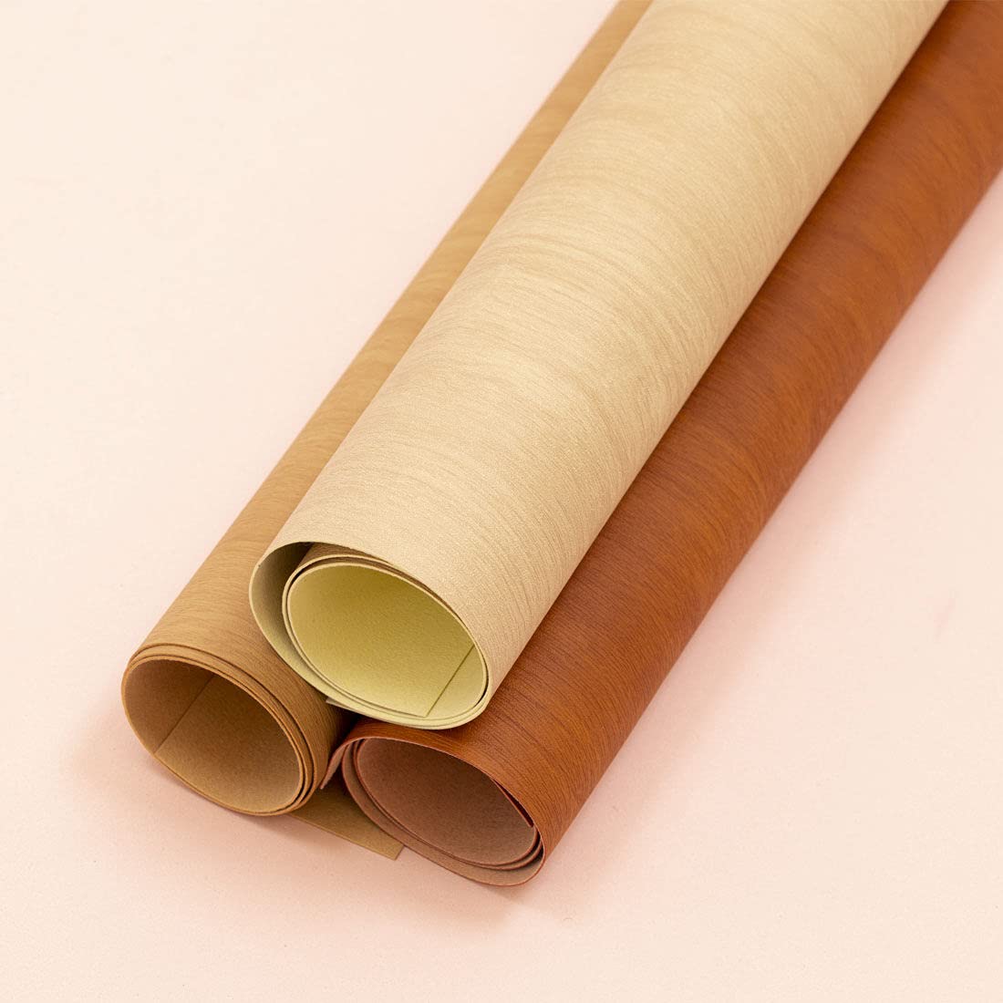 Craftelier Ecoleather, Faux Leather, Wood Beech, 35 x 50 cm - Image 3