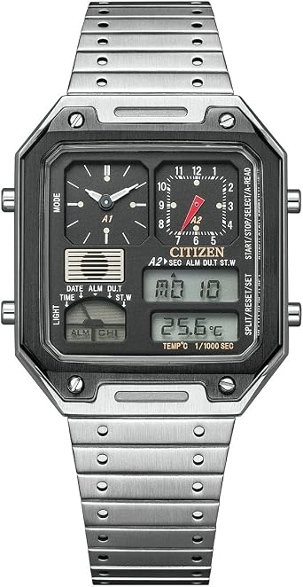 CITIZEN CITIZEN Record Label RECORD LABEL JG2126-69E Thermo Sensor Exclusive Store Model Wristwatch Mens Womens CITIZEN THERMO SENSOR Black