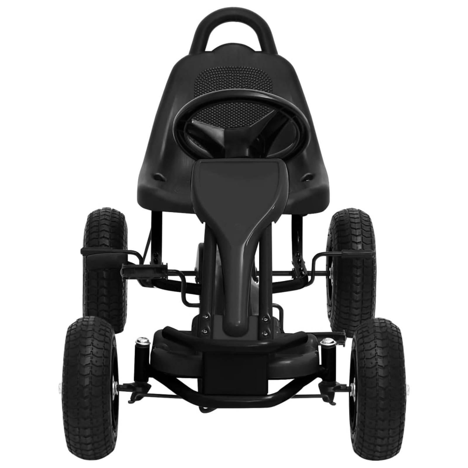 Go Kart a Pedali con Pneumatici Nero,Giochi e Giocattoli,Giocattoli,Giocattoli cavalcabili,Veicoli a Spinta e a pedali-80199