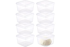 Stackable Pizza Dough Proofing Box with Lids