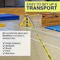 Vista 7 de GIBBON SlackFrame - Slackline A-Frame to Slackline Without Trees - Slack Line Accessory Adjustable Frame