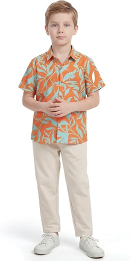 HELLCAT Boys Graphic Print Shirt with Plain Pant Set | Regular Fit