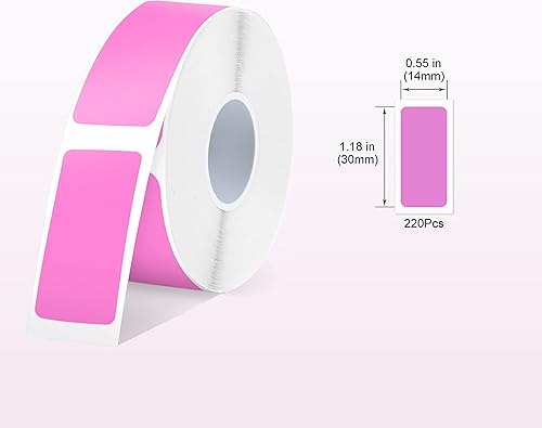 Miniatura 2 de Label Maker Tape SUPVAN E10 - Papel de impresión de etiquetas adaptadas, tamaño fijo 0.55 x 1.18 pulgadas, 220 etiquetasrollo laminado térmico,
