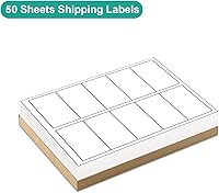 Vista 25 de MFLABEL 2x4 Shipping Labels - 25 Sheets (250 Labels) for Laser & Inkjet Printers, 10-UP FBA Address Stickers, Matte White Self-Adhesive Mailing
