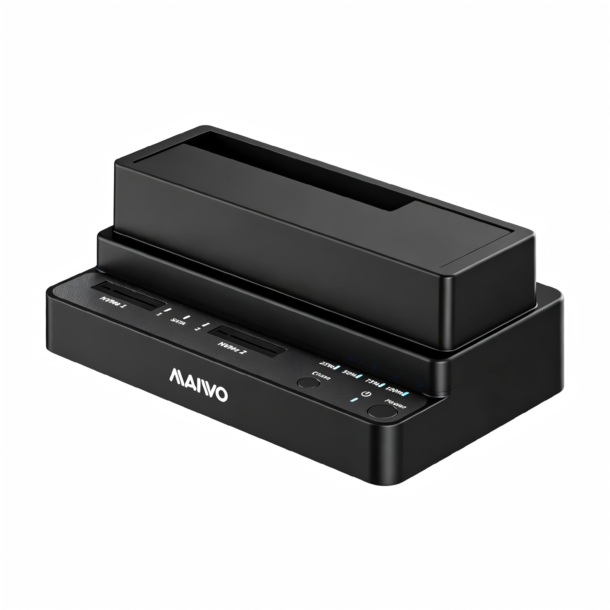 M.2 SATA NVMe SSD Cloner Dock, 3 Bay USB C Stacja dokująca do dysków twardych M.2 NVMe / 2.5' / 3.5' SATA SSD/HDD oraz 2230/2242/2260/2280/22110 M.2-NVMe SSD, odczyt/zapis i klonowanie