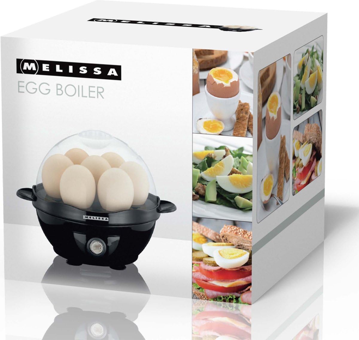 Krups Ovomat speciale eierkoker, voor maximaal 7 eieren, incl. watermaatbeker met eierprikker, eierhouder, signaaltoon, BPA-vrij, EG233115, wit/zwart Krups Ovomat speciale eierkoker, voor maximaal 7 eieren, incl. watermaatbeker met eierprikker, eierhouder, signaaltoon, BPA-vrij, EG233115, wit/zwart
