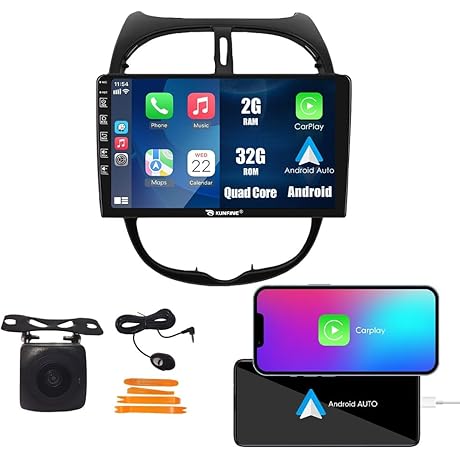 Kunfine Smart Car Navigation Media Player for Peugeot Automobiles