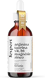 Suplemento Alimentar Líquido 30 ml Sabor Laranja | Arginina + Taurina + Vitamina B6 + Magnésio + Zinco | Fórmula Líquida Prática, Uso Adulto (19+), Qualidade 1EXPERT®