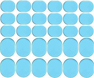 Yinxi 30 Piezas Amortiguadores de Tambor Geles Luna Almohadillas de Gel de Silicona Amortiguadores de Tambor Suaves para Tambores Platillos Control de Tono, 30 Piezas (Color : Blue)