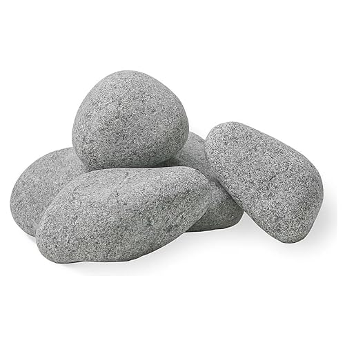 Replacement Sauna Stones, Small 2-4 inch, Olivine Diabase, Heat-Storing, Rounded,
