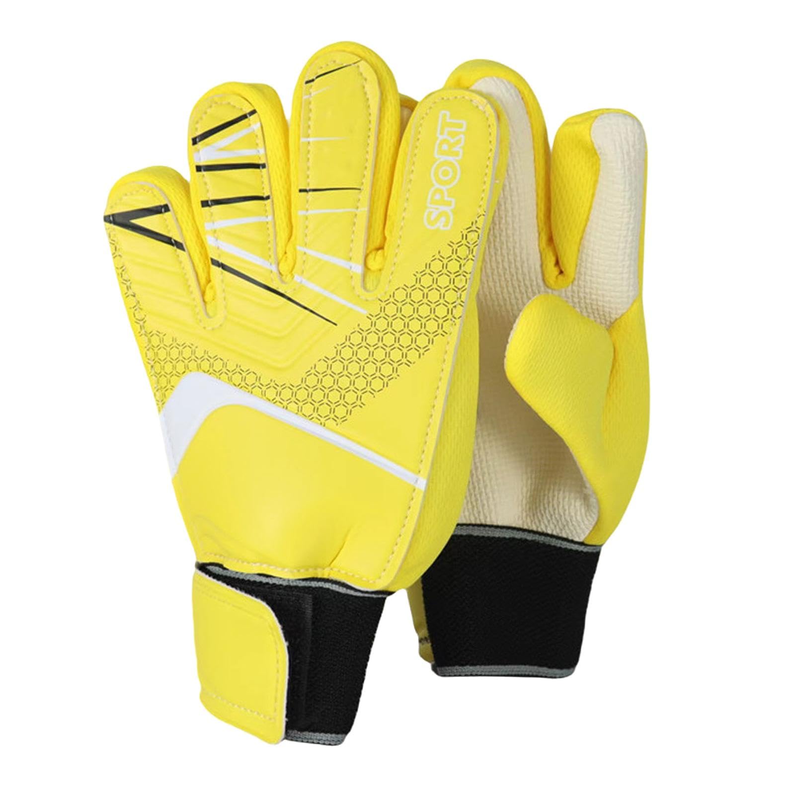 THE STYLE SUTRA Kids Football Goalkeeper Gloves Boys and Girls Sports Supplies Goalie Gloves Yellow-image-29