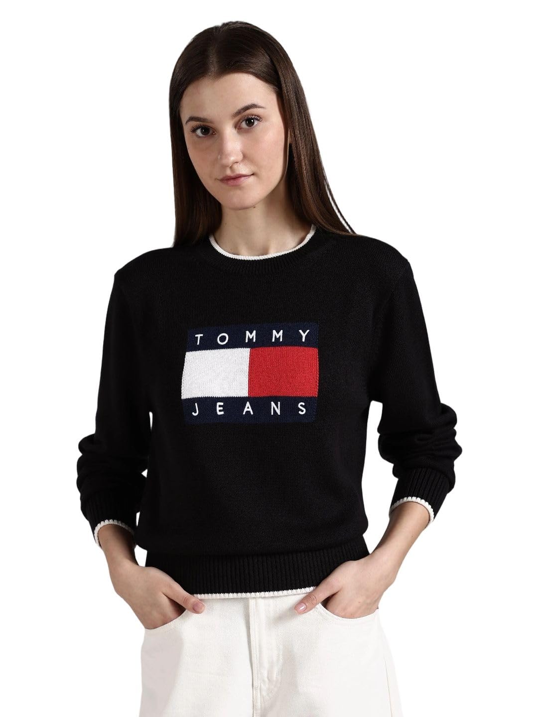 tommy hilfiger Relaxed fit Cotton Crew Neck Sweater-picture-31