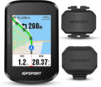 iGPSPORT BSC300T GPS Cycle Computer + CAD70 SPD70 Sensor Set