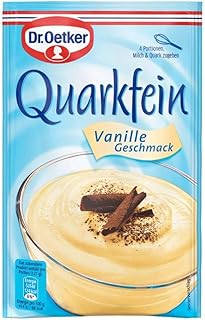 Dr. Oetker Quarkfein Vanille-Geschmack, 57 g Dessertpulver für eine Quarkspeise Vanille-Geschmack