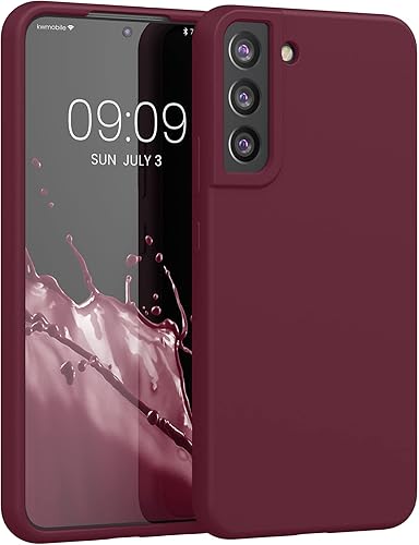 Miniatura 262 de kwmobile Funda Compatible con Samsung Galaxy S22 - Funda de teléfono de silicona TPU con acabado suave - Rojo Ruibarbo Piedra antigua,Azul