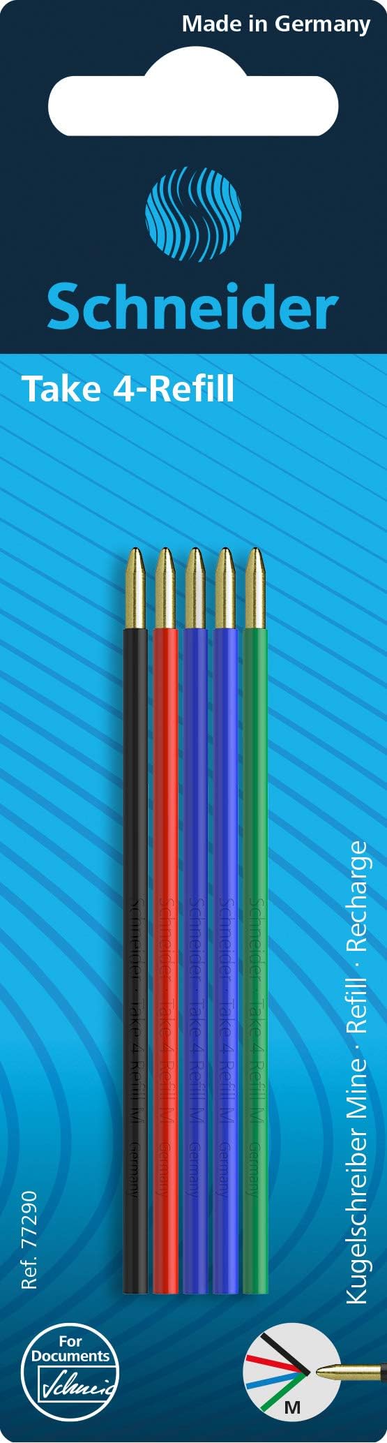 BIC Easy Glide Ricariche Per Penna A Sfera – 2 Pezzi, Tratto 0.4 Mm, Inchiostro Blu, Compatibili Con Atlantis Soft E ReAction