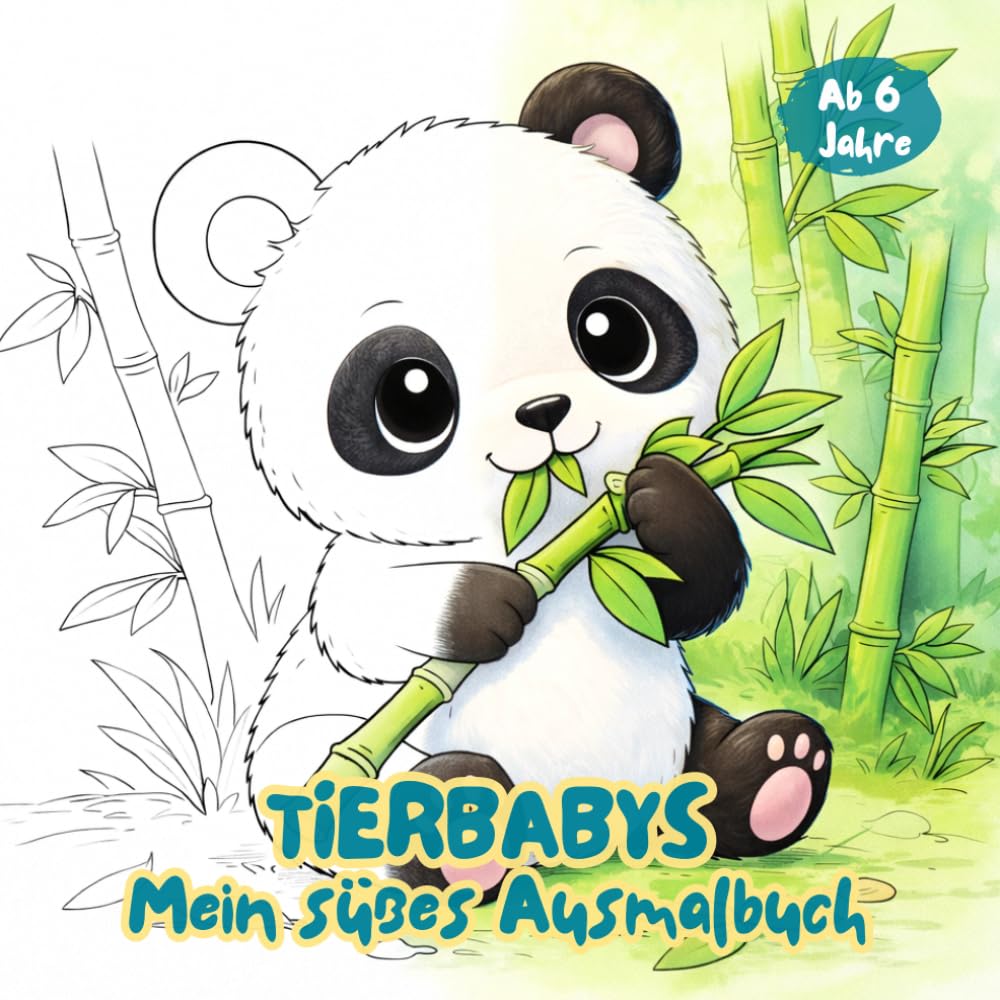 Tierbabys - Mein süßes Ausmalbuch: 333 niedliche Tierbaby-Motive aus aller Welt – Ausmalspaß für Kinder ab 6 Jahren. Malbuch Kinder. Kreativität und Entspannung. (Klitzekleine Tierwelt)
