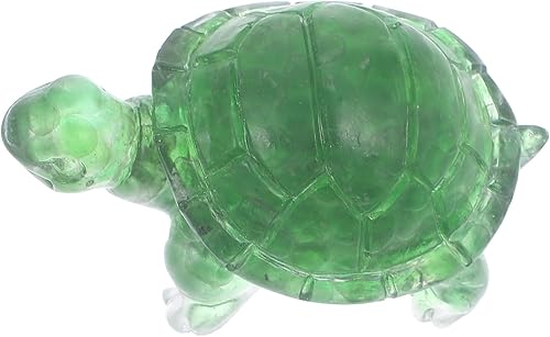 ABOOFAN Estatua de tortuga de cristal, figura de tortuga china de Feng Shui, mini estatua de cristal, pisapapapeles para prosperidad, éxito de la