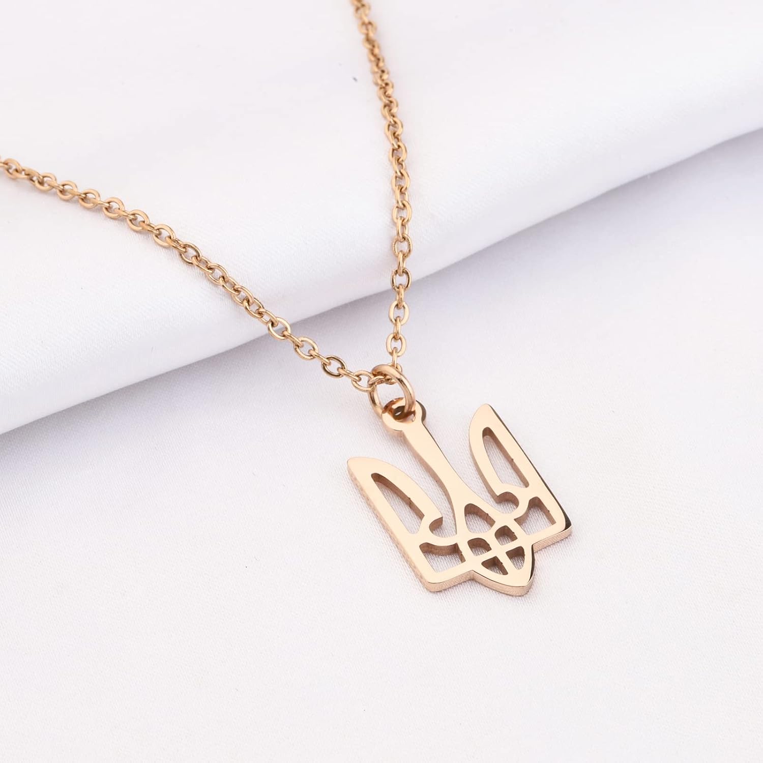 KEYCHIN Ukrainian Symbol Necklace Ukraine Trident Inspired Gifts Ukraine Remembrance Jewelry For Friend Family - Image 7