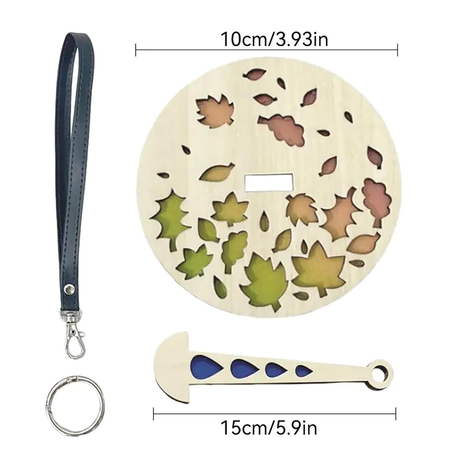 Porte-fil Poignet En Bois Flocon De Neige - Accessoire Tricot Pratique, Cadeau Noël Pour Tricoteuses