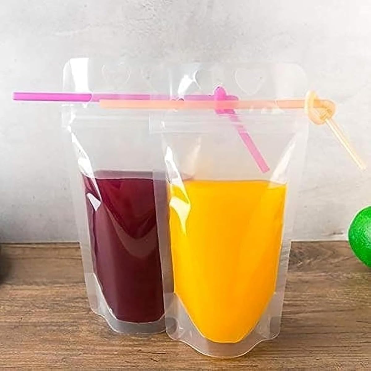 Amazon｜Demanca 100枚入り飲料バッグ ジュース袋 飲料袋 密封 保存袋