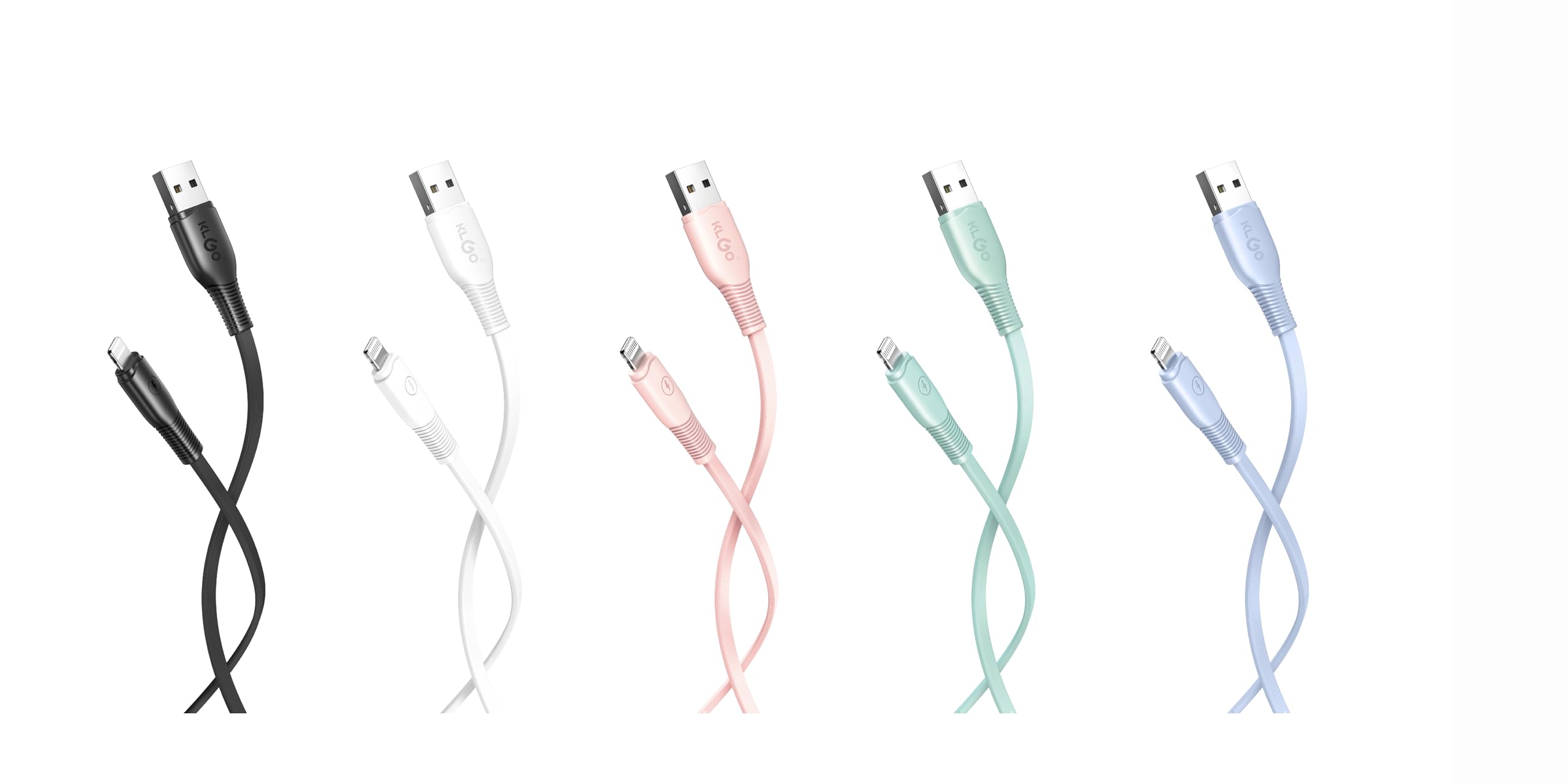 Data Cable 1 Meter Fast Charging High Speed Data Transmission Cord Compatible iPhone, Perfect Fit, Copper Core | Pack of 1 (Blue)