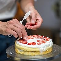 Vista 9 de DOITOOL Juego de 5 herramientas para hornear, espátulas de hoja, cortador de chocolate, cortador de chocolate, decoración de pasteles, mousse