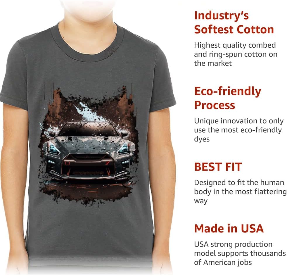 Racing Car Kids' T-Shirt - Sports Car T-Shirt - Printed Tee Shirt for Kids